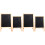 4Pcs Multi-Function Wooden Chalkboard Double-Sided Erasable Kids Board 3