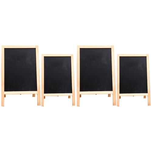 4Pcs Multi-Function Wooden Chalkboard Double-Sided Erasable Kids Board 2