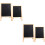 4Pcs Multi-Function Wooden Chalkboard Double-Sided Erasable Kids Board 6