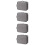 4Pcs Portable Grey File Box Document Holder with Combination Lock 7