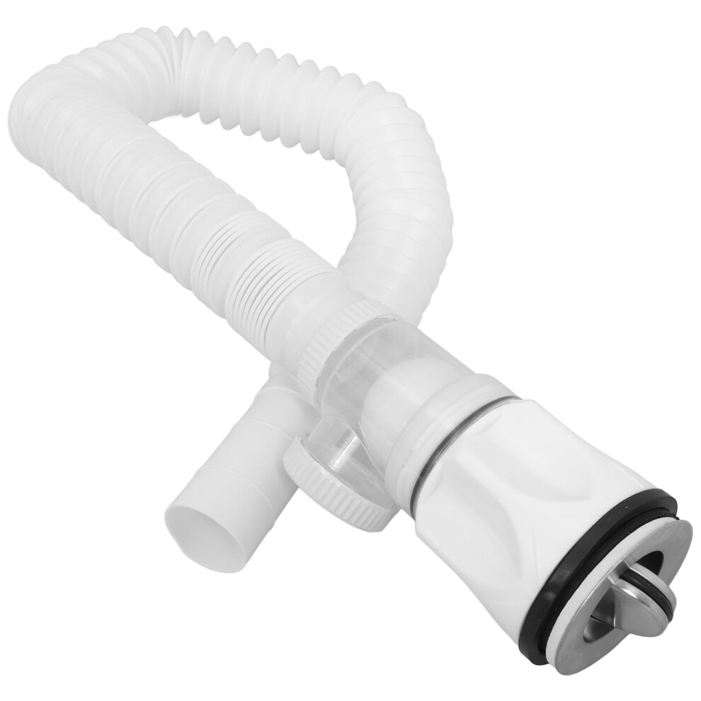 4Pcs Home Use Flexible Drain Pipe Abs Stainless Steel Kitchen Sink 3364257138945