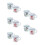 10Pcs Enamel Mug White Retro Coffee and Water Cup 8