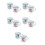 10Pcs Enamel Mug White Retro Coffee and Water Cup 9