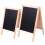 4Pcs Multi-Function Wooden Chalkboard Double-Sided Erasable Kids Board 1