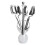 2Pcs Swan-Shaped Silver Flatware Holder Anti-Rust Fork and Spoon Stand 9