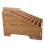 8Pcs Brown Wood Phone Storage Case Multi-Grid for Classroom and Office 9