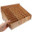 8Pcs Brown Wood Phone Storage Case Multi-Grid for Classroom and Office 7