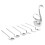 2Pcs Swan-Shaped Silver Flatware Holder Anti-Rust Fork and Spoon Stand 7
