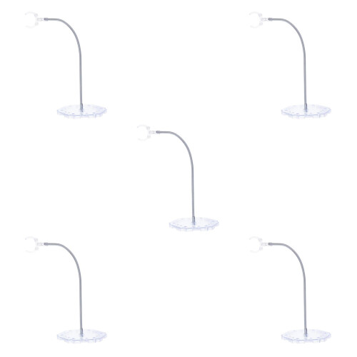 5Pcs Clear Figure Display Stands with Adjustable Height for Dolls 2