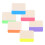 8Pcs Colorful Note Labels Sticky Tabs for Students and Planners 2