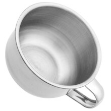 3Pcs Silver Shaving Bowls with Handle Men's Shave Cups for Barbershops