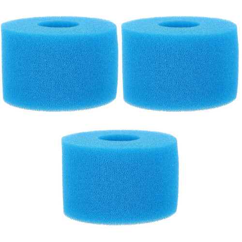 3Pcs Pool Filter Sponge Blue Flexible High-Density Indoor Pool Cleaner 2