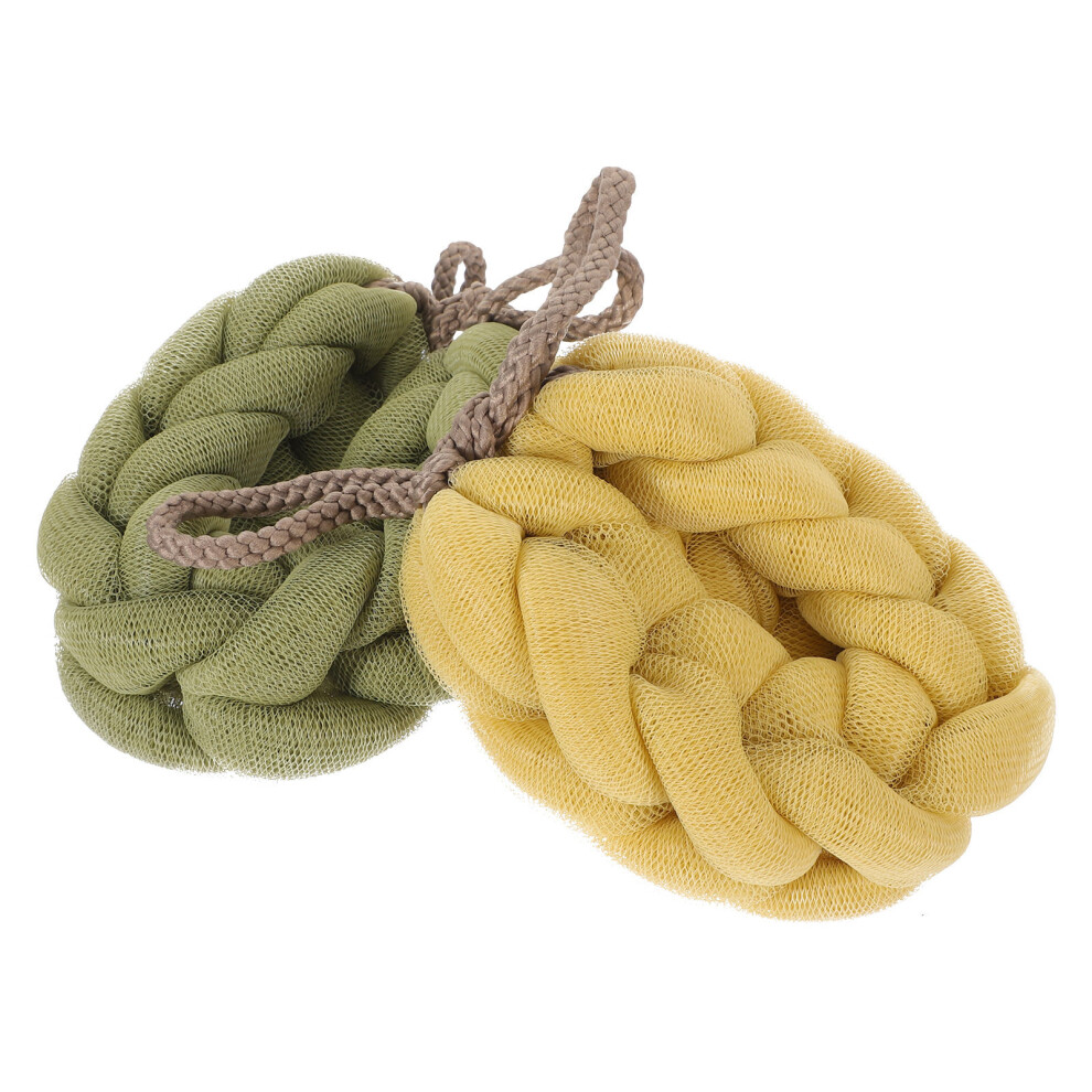 Solustre 10Pcs Assorted Color Body Scrubber Loofahs Lightweight Bath Sponges