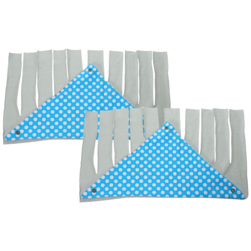4Pcs Hideout Cotton Tent with Tassel Design Assorted Colors