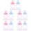 120 Pcs Pacifiers Decorative Ornaments For Baby Shower 7