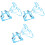 3Pcs Blue Pet Pulling Strap Durable Rabbit Traction Rope 3