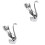 2Pcs Swan-Shaped Silver Flatware Holder Anti-Rust Fork and Spoon Stand 2
