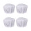 4Pcs White Cotton Nurse Doctor Caps Practical Working Workshop Hats 4