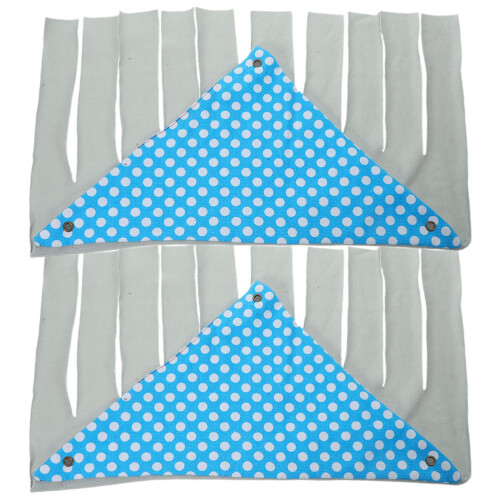 4Pcs Hideout Cotton Tent with Tassel Design Assorted Colors 1