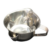 3Pcs Stainless Steel Oil Strainer Silver Grease Separator for Cooking