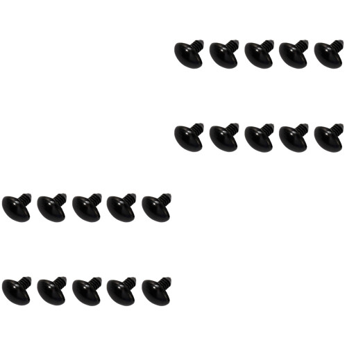 400 Pcs Black Plastic Bear Doll Nose 14mm For Diy Craft Projects 1