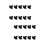 400 Pcs Black Plastic Bear Doll Nose 14mm For Diy Craft Projects 5