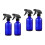 4Pcs Blue Glass Spray Bottles Refillable Water Sprayers for Home Use 4