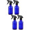 4Pcs Blue Glass Spray Bottles Refillable Water Sprayers for Home Use 6