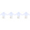 4Sets Reusable White Beekeeping Jacket Gloves Veil Protective Kit 4