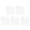100Pcs White DIY Cross Stitch Blank Fabric Bookmarks Sewing Kit 7