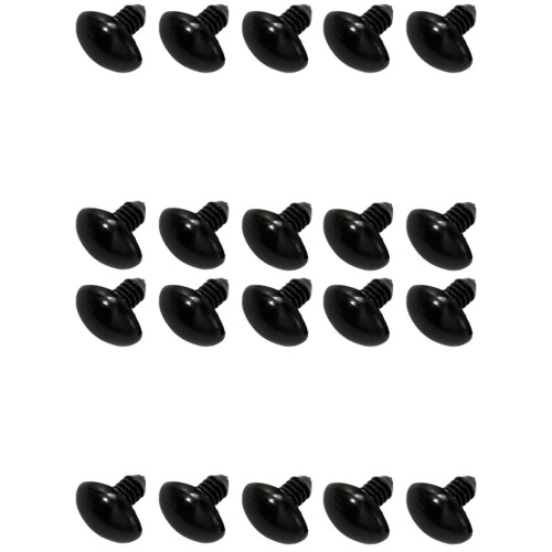400 Pcs Black Plastic Bear Doll Nose 14mm For Diy Craft Projects 2