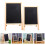 4Pcs Multi-Function Wooden Chalkboard Double-Sided Erasable Kids Board 9