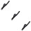 3 Pcs Black Miss Watch 6