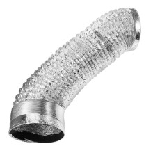 2Pcs Silver Flexible Chimney Flue Hose for Stove and Kitchen Vent