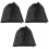 3Pcs Drawstring Mesh Pump Filter Bags Black for Pond Aquarium Water 4