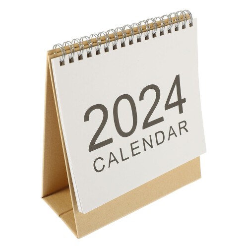 2Pcs Paper Mini Desk Calendars 2023 2024 Creative Home Decor 1