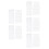100Pcs White DIY Cross Stitch Blank Fabric Bookmarks Sewing Kit 6