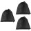 3Pcs Drawstring Mesh Pump Filter Bags Black for Pond Aquarium Water 7