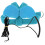 3Pcs Durable Nylon Parrot Harness Elastic Traction Bird Leash Sky-Blue 1