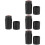 4Pcs Lightweight Portable Golf Ball Stamp Black PP Stamper 8