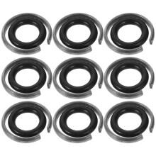 36Sets Impact Wrench Retainer Rings Black Iron and Rubber Durable Kit