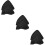 6Pcs Black Nylon Protective Covers Durable Outdoor Sleeves 6
