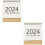 2Pcs Paper Mini Desk Calendars 2023 2024 Creative Home Decor 5