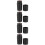 4Pcs Lightweight Portable Golf Ball Stamp Black PP Stamper 9