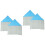 4Pcs Hideout Cotton Tent with Tassel Design Assorted Colors 7