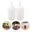8Pcs Durable Plastic Squeeze Bottles for Sauces and Condiments 6