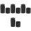 4Pcs Lightweight Portable Golf Ball Stamp Black PP Stamper 5
