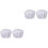 4Pcs White Cotton Nurse Doctor Caps Practical Working Workshop Hats 3