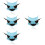 4Pcs Three-Layer Sky-Blue Suspending Hamster Bed Comfortable Hammock 6