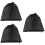 3Pcs Drawstring Mesh Pump Filter Bags Black for Pond Aquarium Water 8